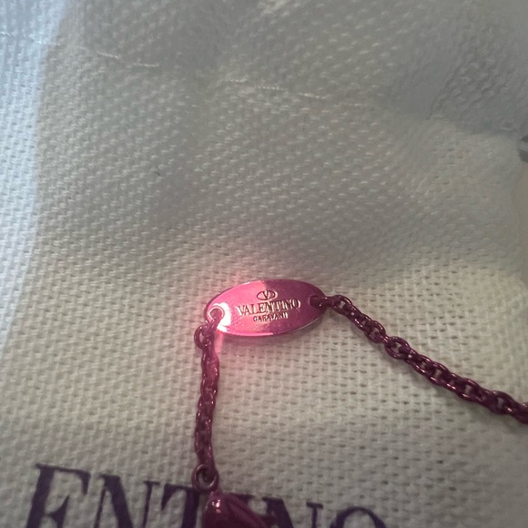 Valentino Garavani Purple Pyramid Pendant Necklace NWT!! - Picture 5 of 6